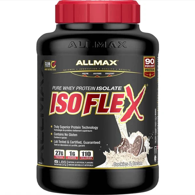 ISOFLEX: 100% PURE WHEY PROTEIN ISOLATE POWDER 5LB