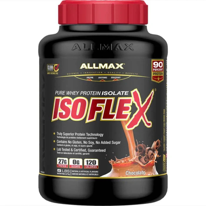 ISOFLEX: 100% PURE WHEY PROTEIN ISOLATE POWDER 5LB