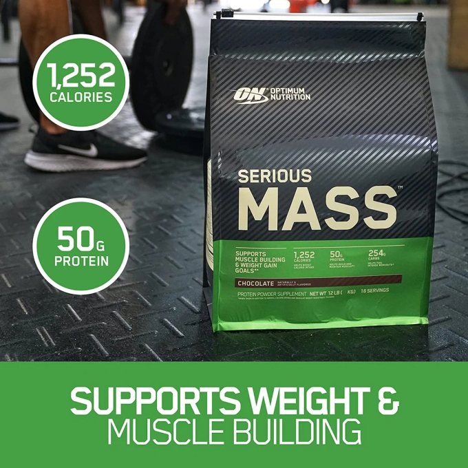 Optimum Nutrition Serious Mass-16Serv.-5.4KG-