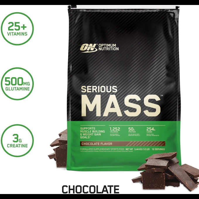 Optimum Nutrition Serious Mass-16Serv.-5.4KG-