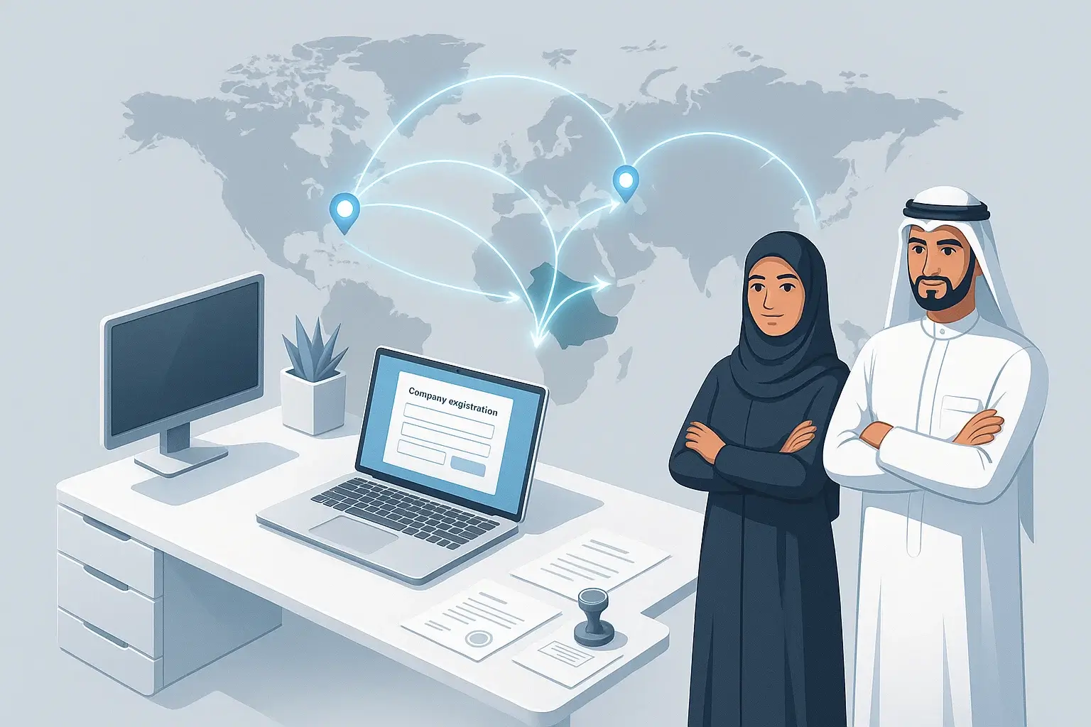خطوتك الأولى نحو التوسع العالمي: دليلك الكامل لتأسيس شركة في الخارج