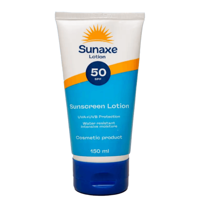 Sunaxe® لوشن واقي شمس SPF 50 – عبوة 100 مل (36 عبوة/كرتونة)