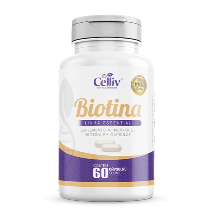 Biotina – بيوتين لنمو الشعر والأظافر (60 كبسولة/علبة)