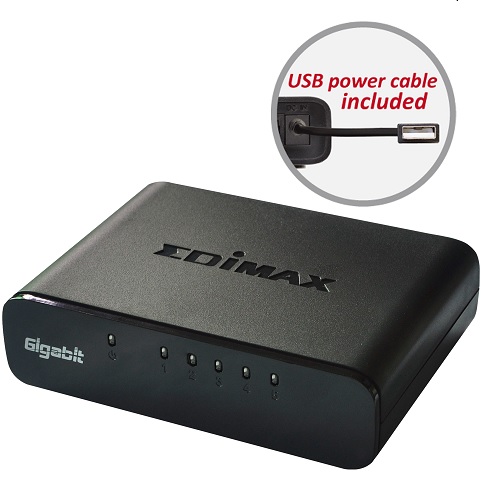 Edimax 5-Port Gigabit Desktop Switch ES-5500G V3