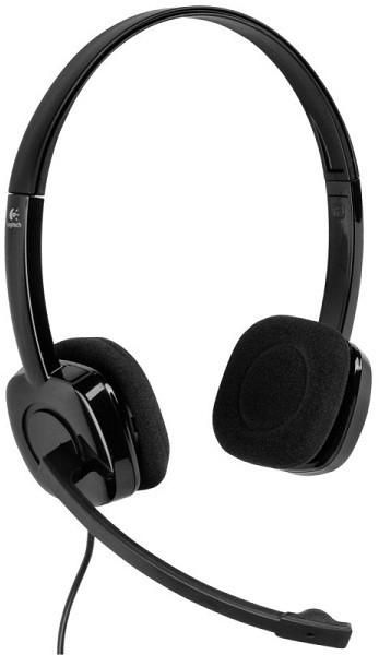 Logitech H151 Single Jack Wired Stereo Headset, Black