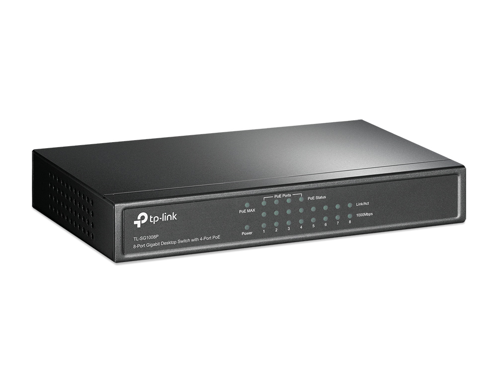 TP LINK TL-SG1008P 8-Port Gigabit Desktop Switch with 4-Port PoE