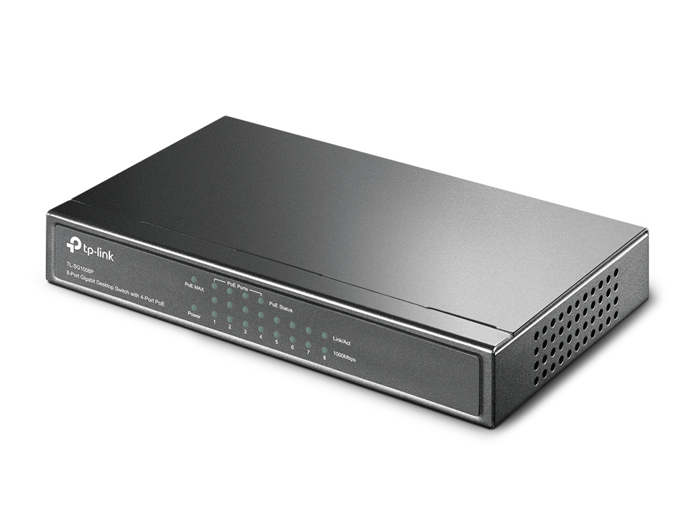 TP LINK TL-SG1008P 8-Port Gigabit Desktop Switch with 4-Port PoE