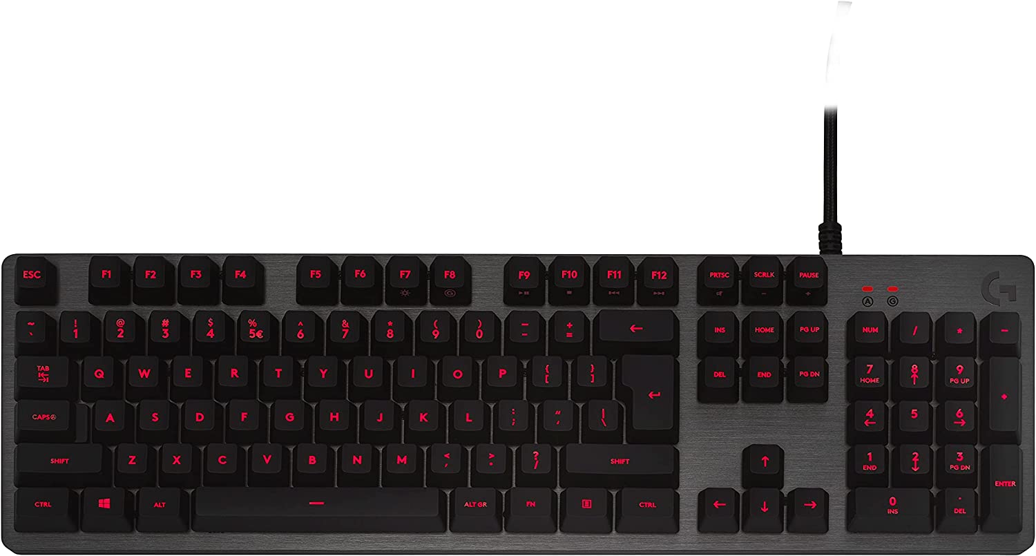 Logitech® G413 Mechanical Gaming Keyboard - CARBON - US INT'L - USB - INTNL - RED LED