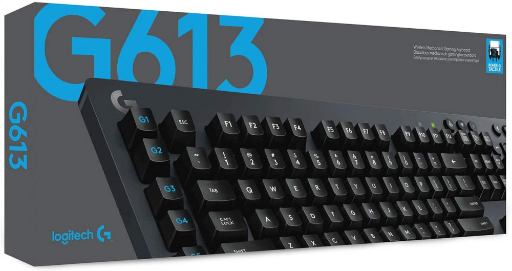 Logitech® G613 Wireless Mechanical Gaming Keyboard - DARK GREY - US INT'L - USB - EMEA - US International layout