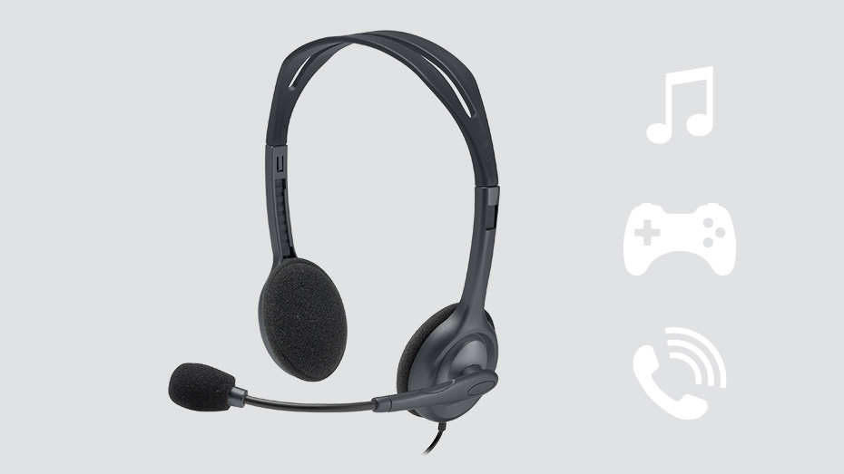 Logitech® Stereo Headset H111 – EMEA - One Plug