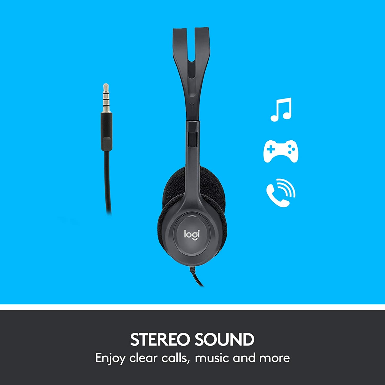 Logitech® Stereo Headset H111 – EMEA - One Plug