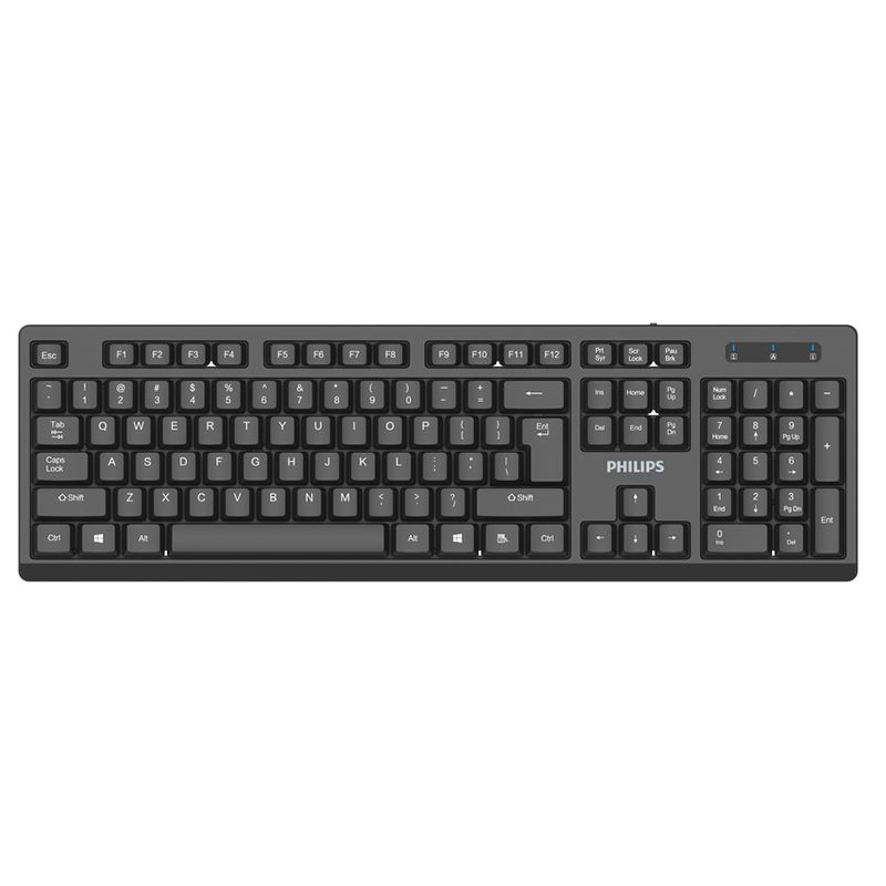 Philips KeyBoard Wired Teclado K234 - Black