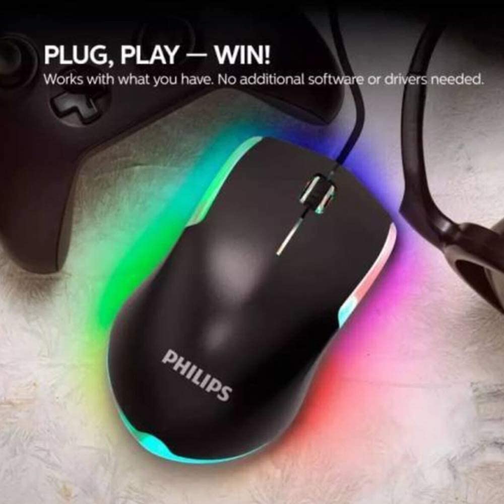 Philips G314 USB Wired Business Mouse Led Light Gaming Mouse