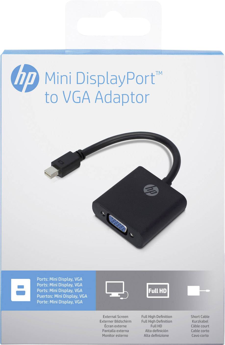 HP 38758 Mini DisplayPort / VGA Adapter [1x DisplayPort plug - 1x VGA socket]