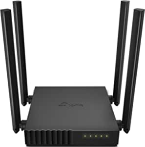 TP Link AC1200 WiFi Router Archer C54 5GHz Dual Band MU MIMO Wireless Internet Router Multi Mode 3 in 1 4 External Antennas Long Range Coverage Parental Controls, Black