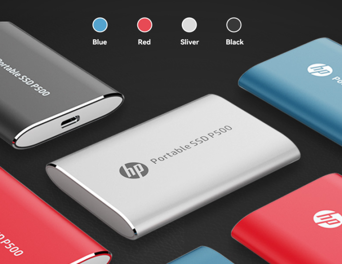 HP Portable P500 External SSD 1TB (Red)