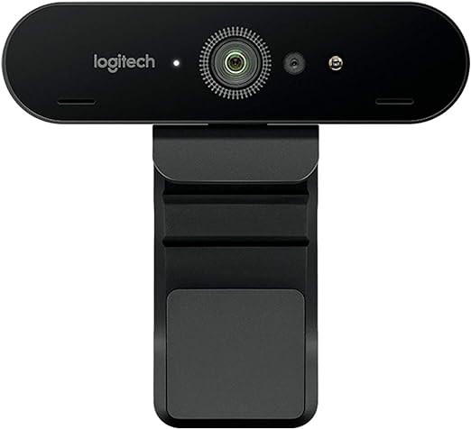 Logitech Brio 4k Ultra HD Webcam with 5x Digital Zoom - 960-001106, Black, 4096 X 2160 - Pc