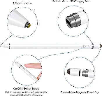 Pen  Stylus   for Touch Screens, Digital Pencil Active Pens Fine Point Stylist Compatible with iPhone  iPad Pro  and Other Tablets