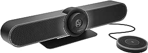 Logitech MeetUp and Expansion Mic HD Video and Audio Conferencing System for Small Meeting Rooms - Black