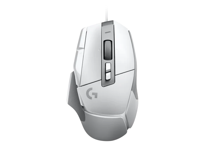 Logitech G G502 X Wired Gaming Mouse - LIGHTFORCE hybrid optical-mechanical primary switches, HERO 25K gaming sensor, compatible with PC - macOS/Windows - Black/White