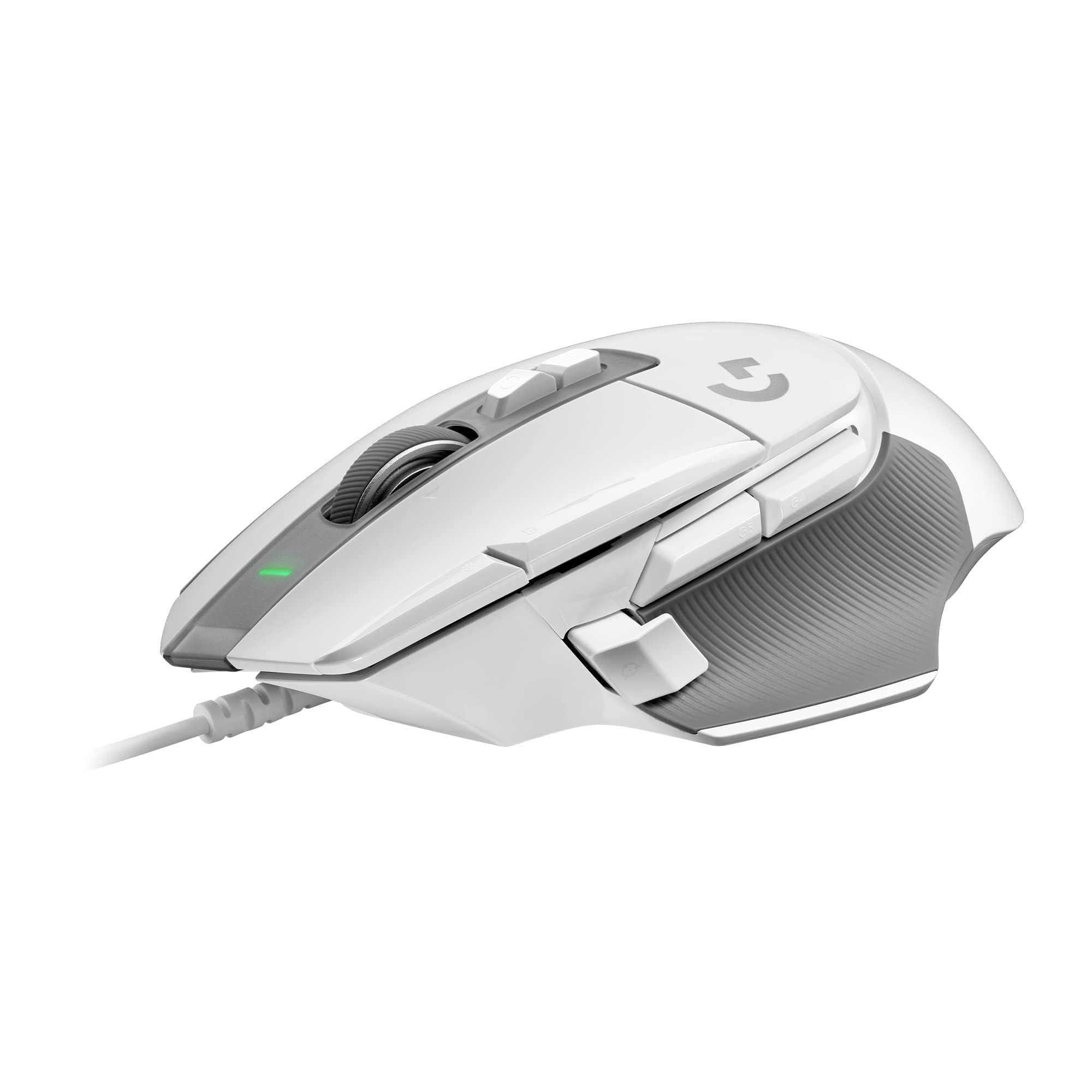 Logitech G G502 X Wired Gaming Mouse - LIGHTFORCE hybrid optical-mechanical primary switches, HERO 25K gaming sensor, compatible with PC - macOS/Windows - Black/White