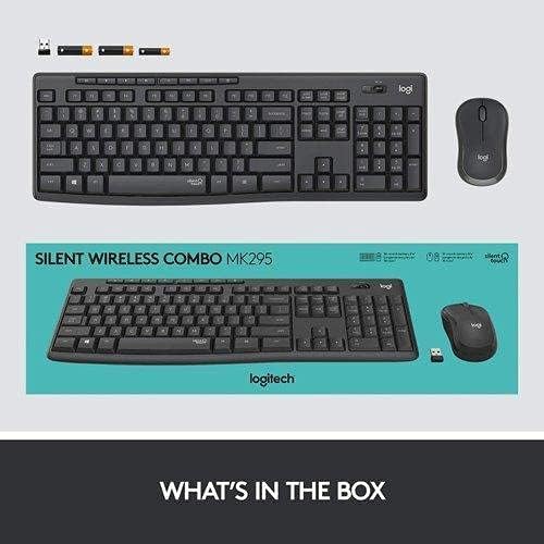 Logitech MK295 Silent Wireless Combo Keyboard and Mouse