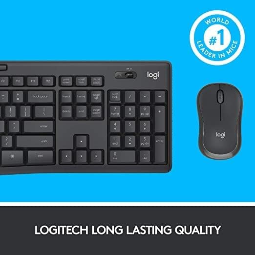 Logitech MK295 Silent Wireless Combo Keyboard and Mouse