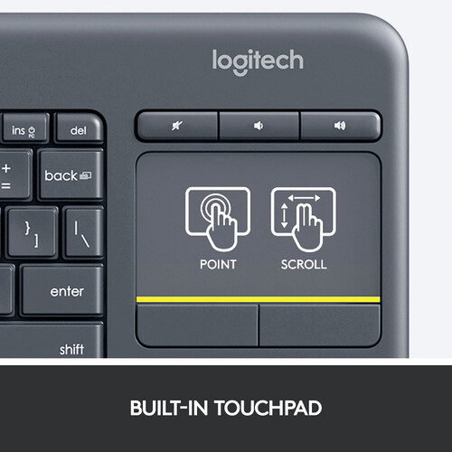 K400 PLUS WIRELESS TOUCH KEYBOARD