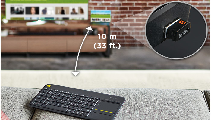 K400 PLUS WIRELESS TOUCH KEYBOARD