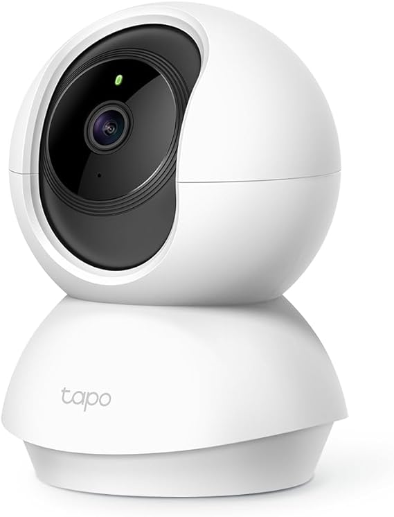 Tapo tc70 360-degree smart wi-fi pan and tilt camera, 1080 p,with light and audio