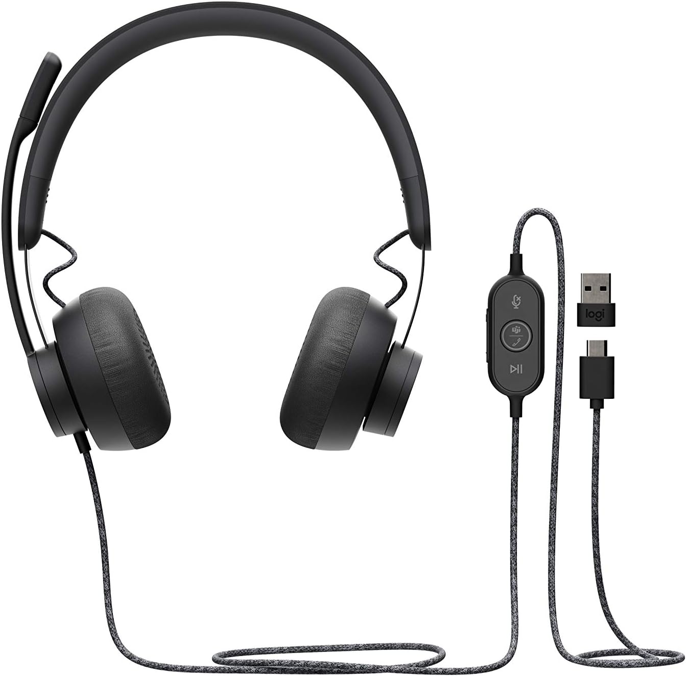 Logitech Business Zone Wired MS Te ams Certified Graphite 981-000870 Black