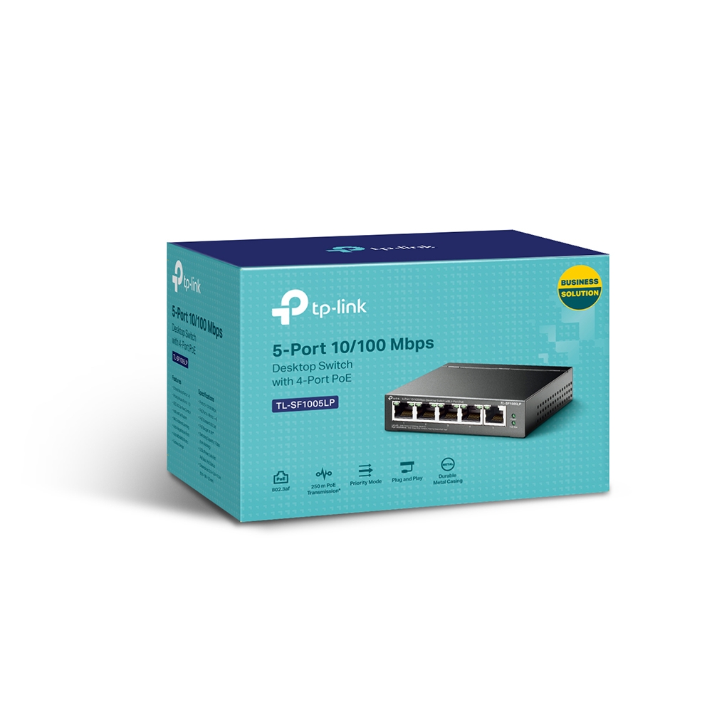 TL-SF1005LP 5-Port 10/100Mbps Desktop Switch with 4-Port PoE