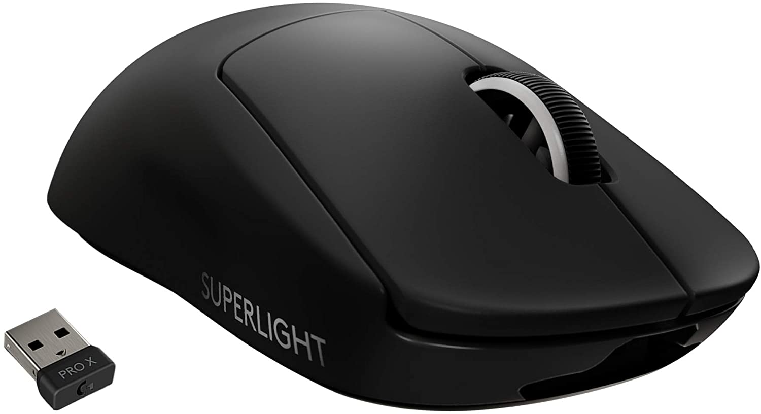 Logitech G PRO X SUPERLIGHT Wireless Gaming Mouse, HERO 25K Sensor, Ultra-light with 63g, 5 Programmable Buttons, 70 hours Battery Life, Zero Additive PTFE Feet, PC/Mac - Black