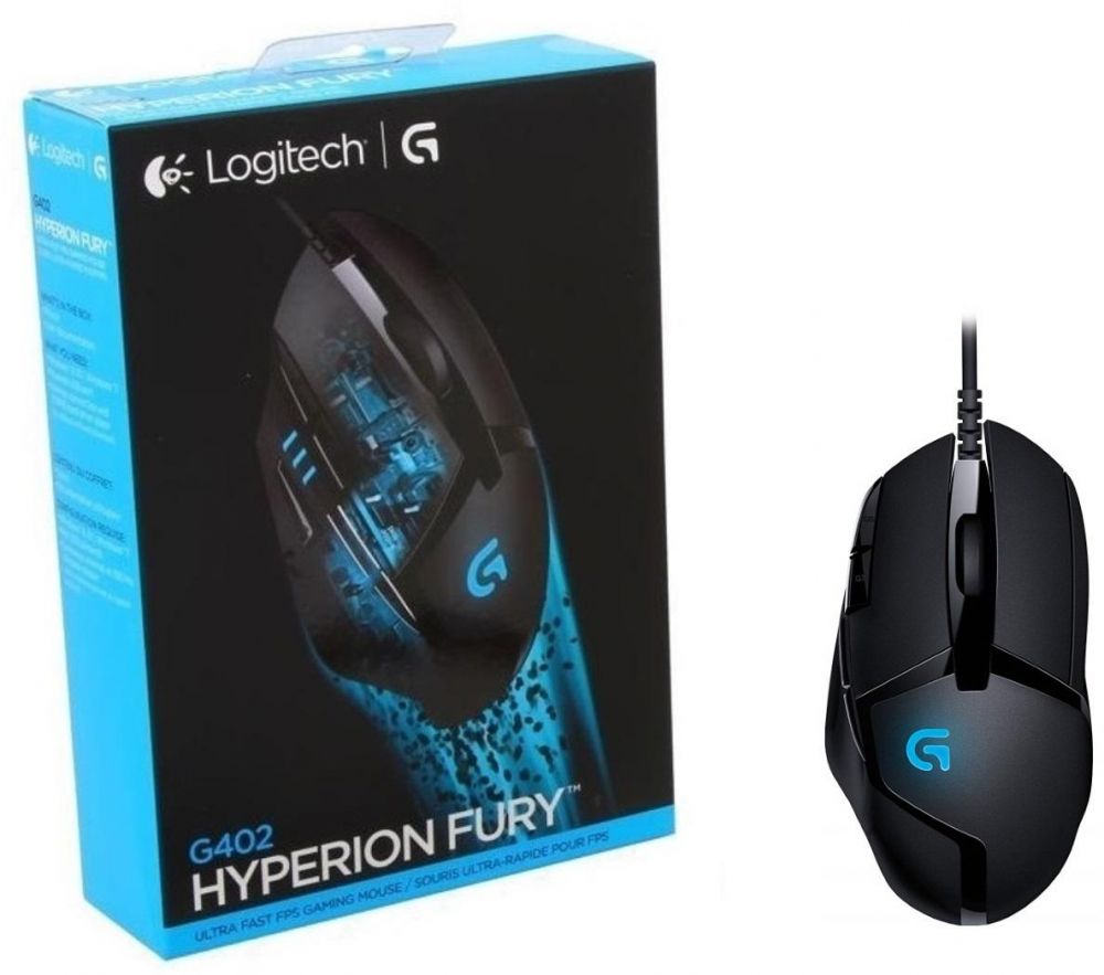 Logitech G402 Hyperion Fury FPS Gaming Mouse 4000 DPI