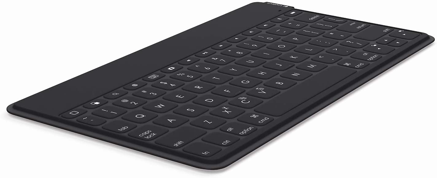 Logitech Keys-To-Go Wireless Bluetooth Keyboard For iPhone, iPad, Smartphone, Tablet, Windows, Apple TV, Ultra-Thin, Ultra-Light, Short-Cut Keys, QWERTY Layout - Dark Bluee