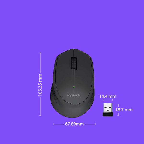 Logitech M280 Wireless Mouse-black