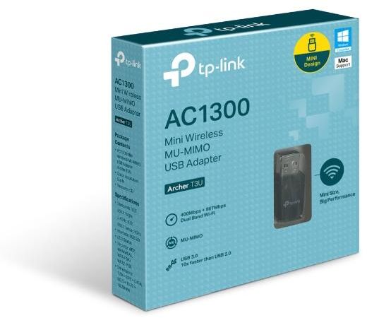 TPLINK AC1300 Mini Wireless MU-MIMO USB Adapter Archer T3U