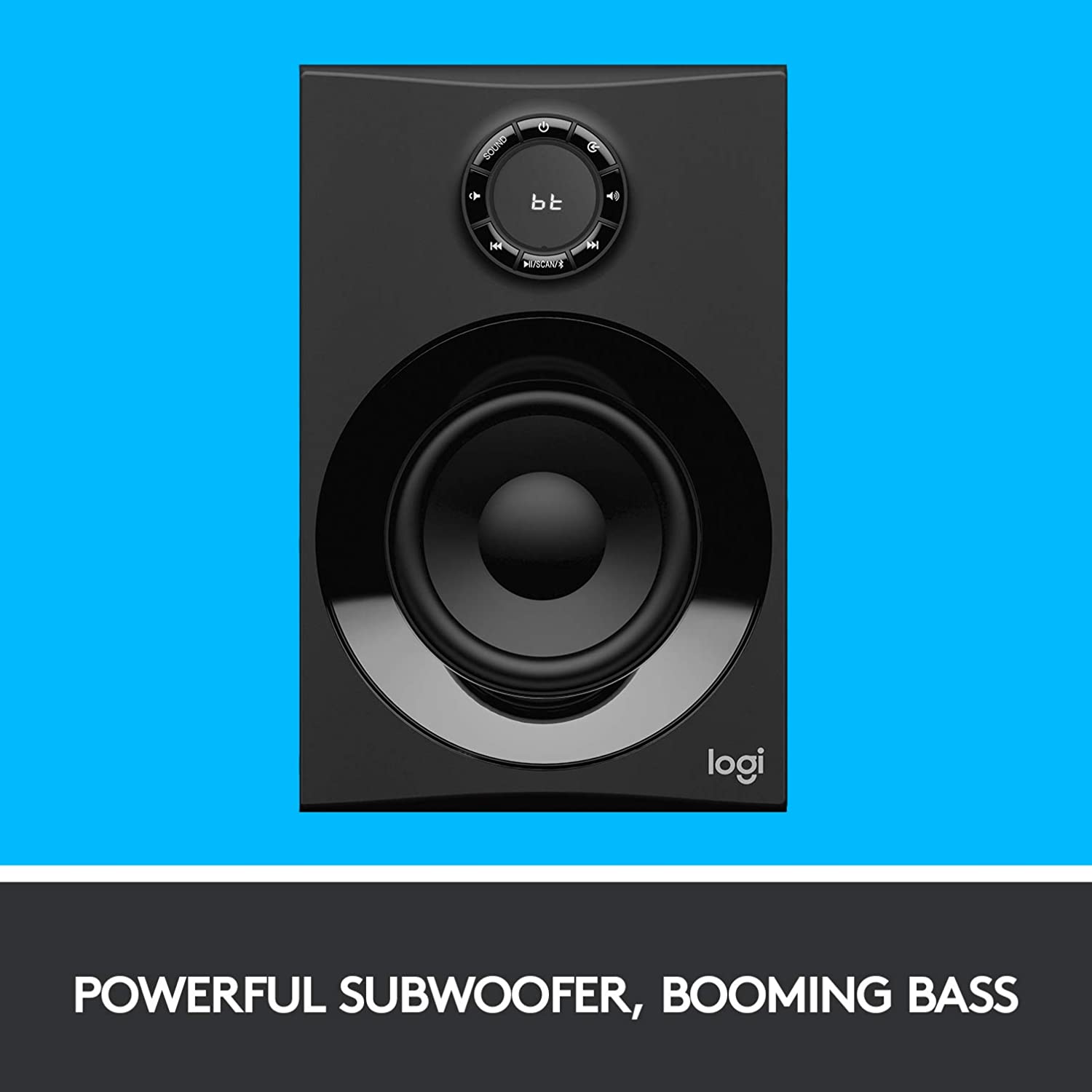 Logitech Z607 Wireless Bluetooth 5.1 Speaker System, Surround Sound, 160 Watts Peak Power, Booming Bass, 3.5 mm Audio & RCA Inputs, USB, SD-Card, PC/TV/Smartphone/Tablet/Music Player, Black