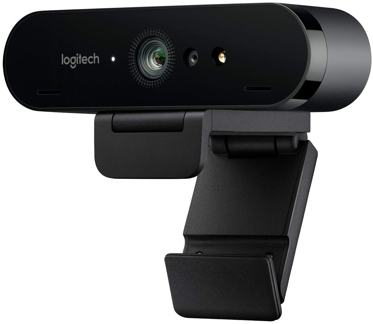 Logitech Brio 4K Ultra HD Pro Webcam, 1080p/60fps Hyper-Fast Streaming, Wide Adjustable Field of View, 5X Zoom, Works with Skype, WebEx, Cisco Jabber, Zoom, Windows Hello, PC/Mac/Laptop/Chrome - Black