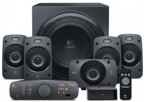 Logitech Z906 5.1 Surround Sound Speaker System - THX, Dolby Digital and DTS Digital Certified