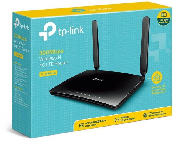 TP-Link TL-MR6400 Unlocked 300 Mbps Wireless N 4G LTE Router