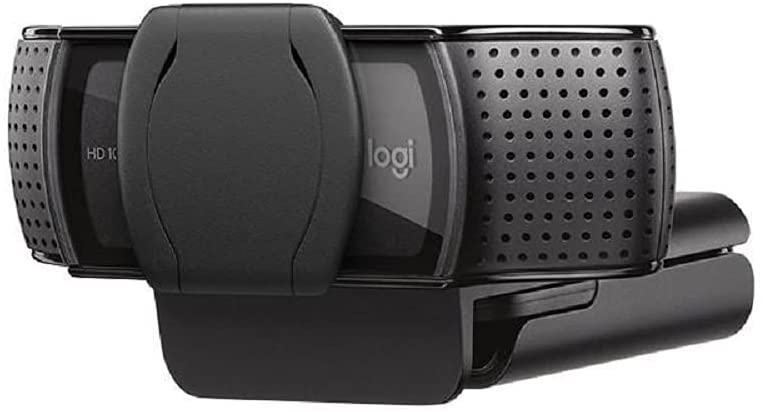 Logitech C920S HD Pro Webcam, Full HD 1080p/30fps Video Calling, Clear Stereo Audio, HD Light Correction, Privacy Shutter, Works with Skype, Zoom, FaceTime, Hangouts, PC/Mac/Laptop/Tablet/XBox - Black