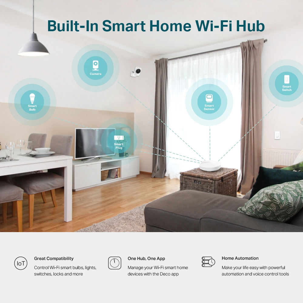 Tp-Link Deco M5 AC1300 Whole Home Mesh Wi-Fi System -1Pack