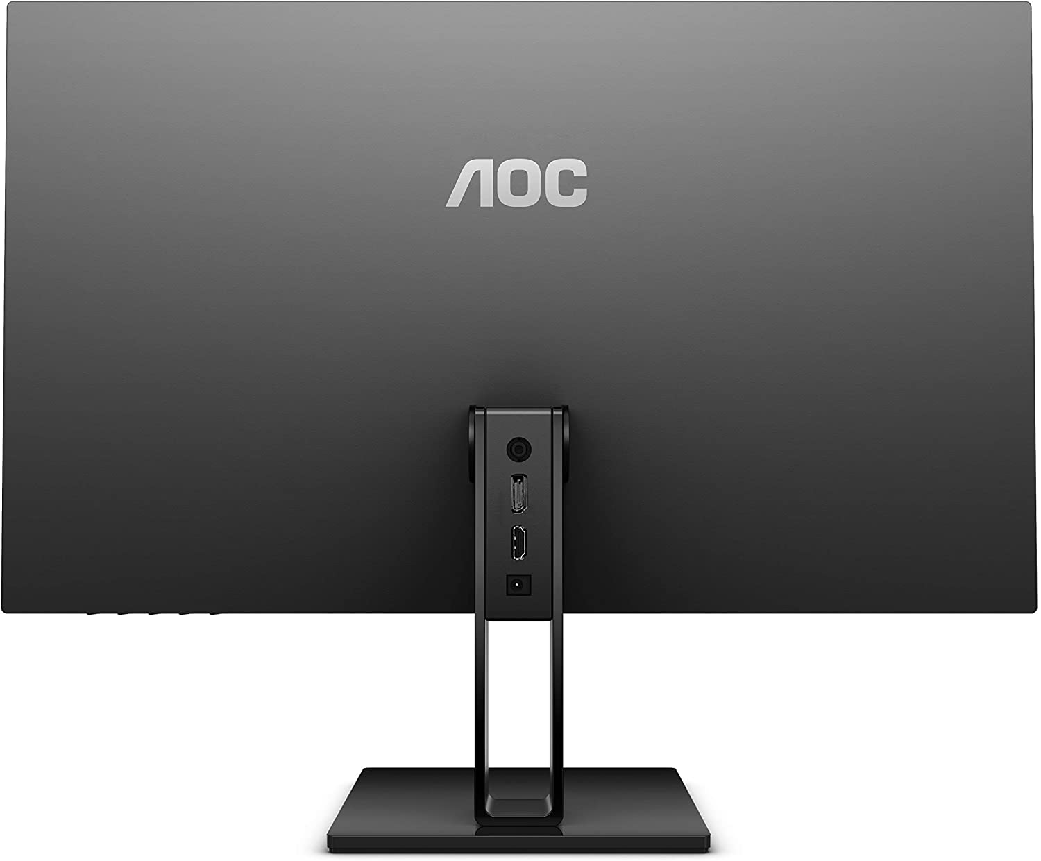 AOC 24V2Q - 24 Inch FHD Monitor, 75Hz, 5ms, IPS, AMD FreeSync, Ultra Slim, FlickerFree, LowBlue mode (1920 x 1080 @ 75Hz, 250cd/m², HDMI 1.4 x 1, DisplayPort 1.2 x 1)