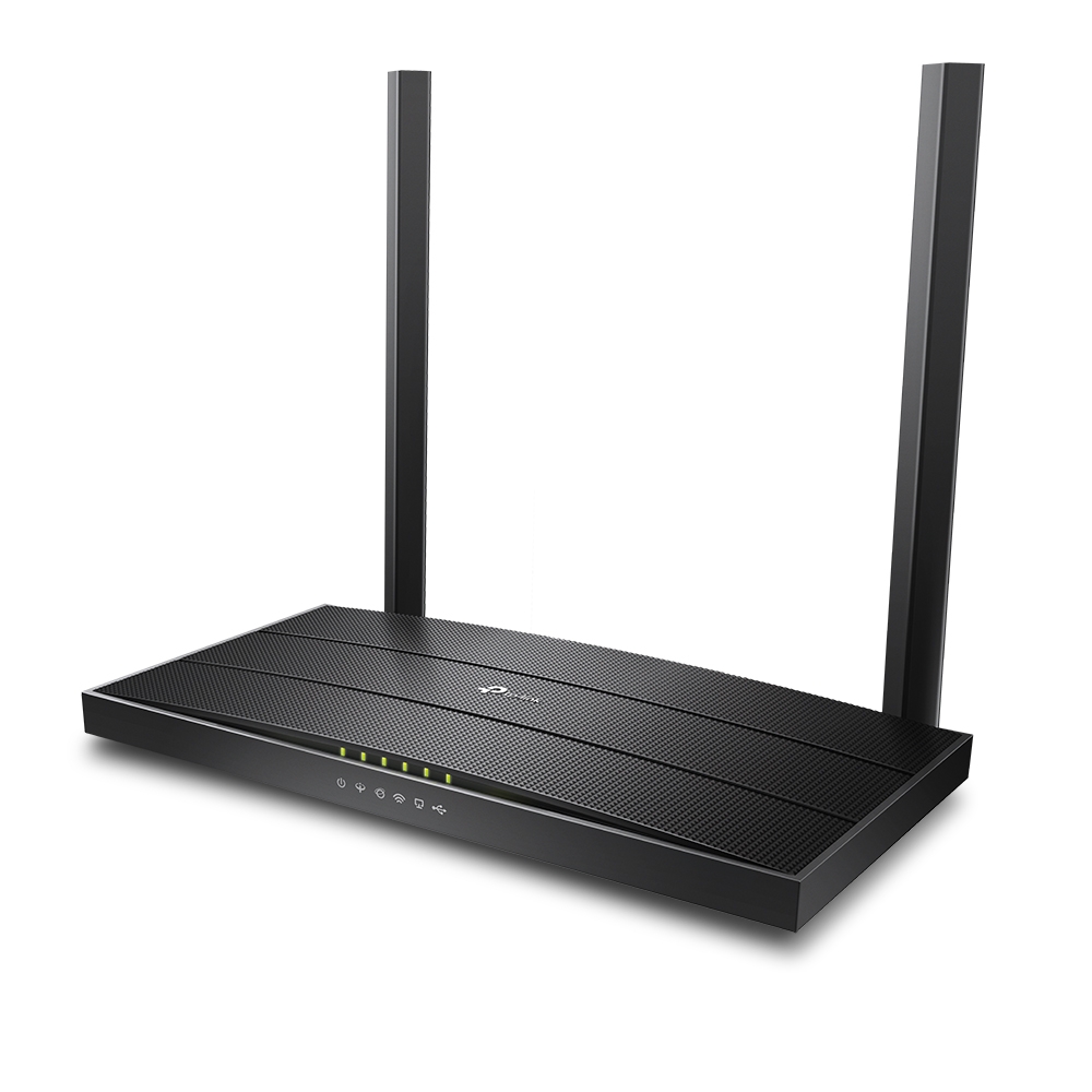 TP-Link Archer VR400-AC1200 Wireless Gigabit VDSL/ADSL Modem Router, Black MU-MIMO