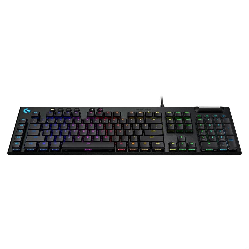 Logitech G815 Mechanical Gaming Keyboard - Low Profile GL Tactile Key Switch - 5 Programmable G-Keys - USB Passthrough - Dedicated Media controls Lightsync RGB