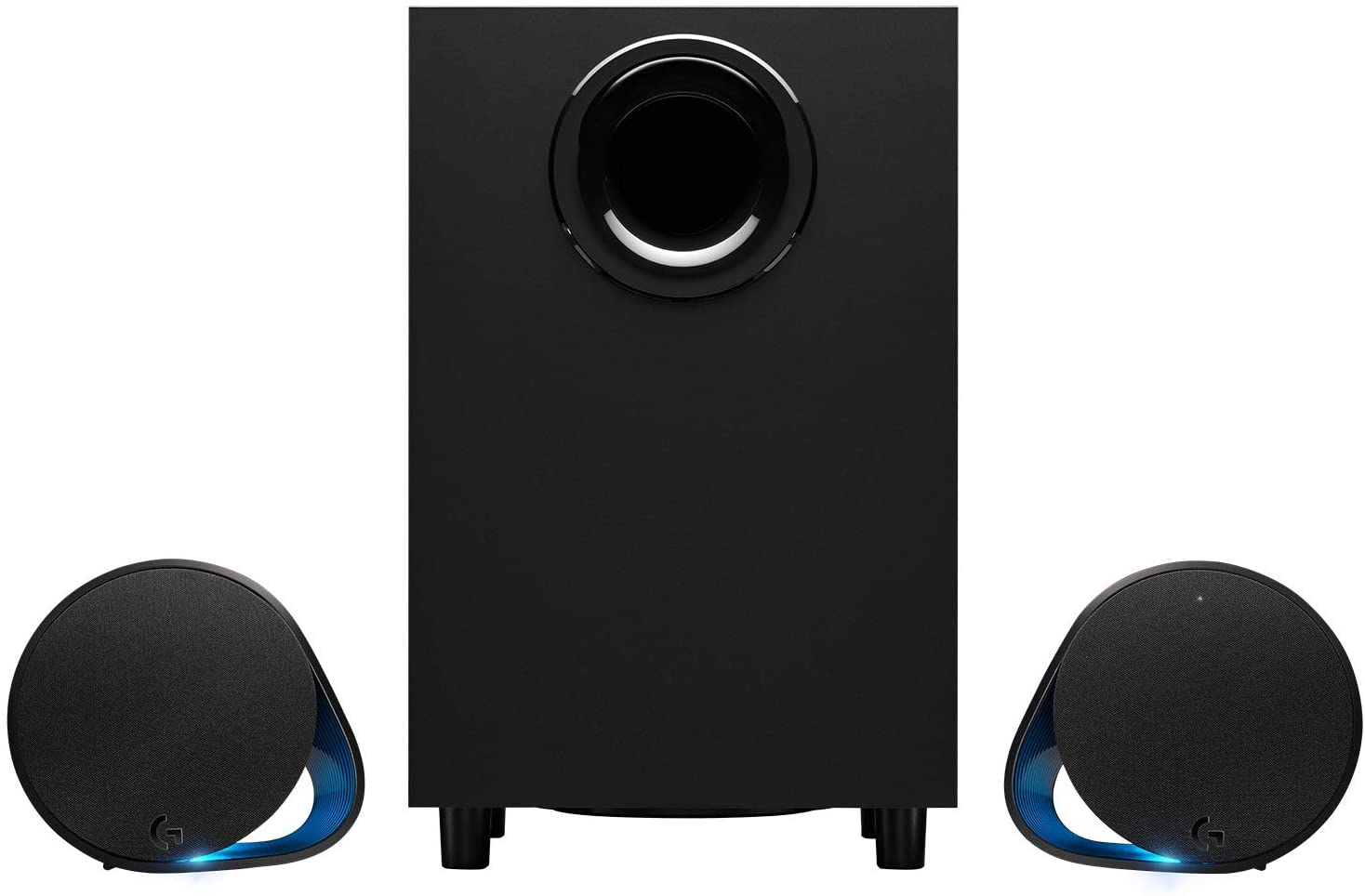 Logitech G560 PC Gaming Speaker System with 7.1 DTS:X Ultra Surround Sound, Game based LIGHTSYNC RGB, Two Speakers and Subwoofer, Immersive Gaming Experience - Black