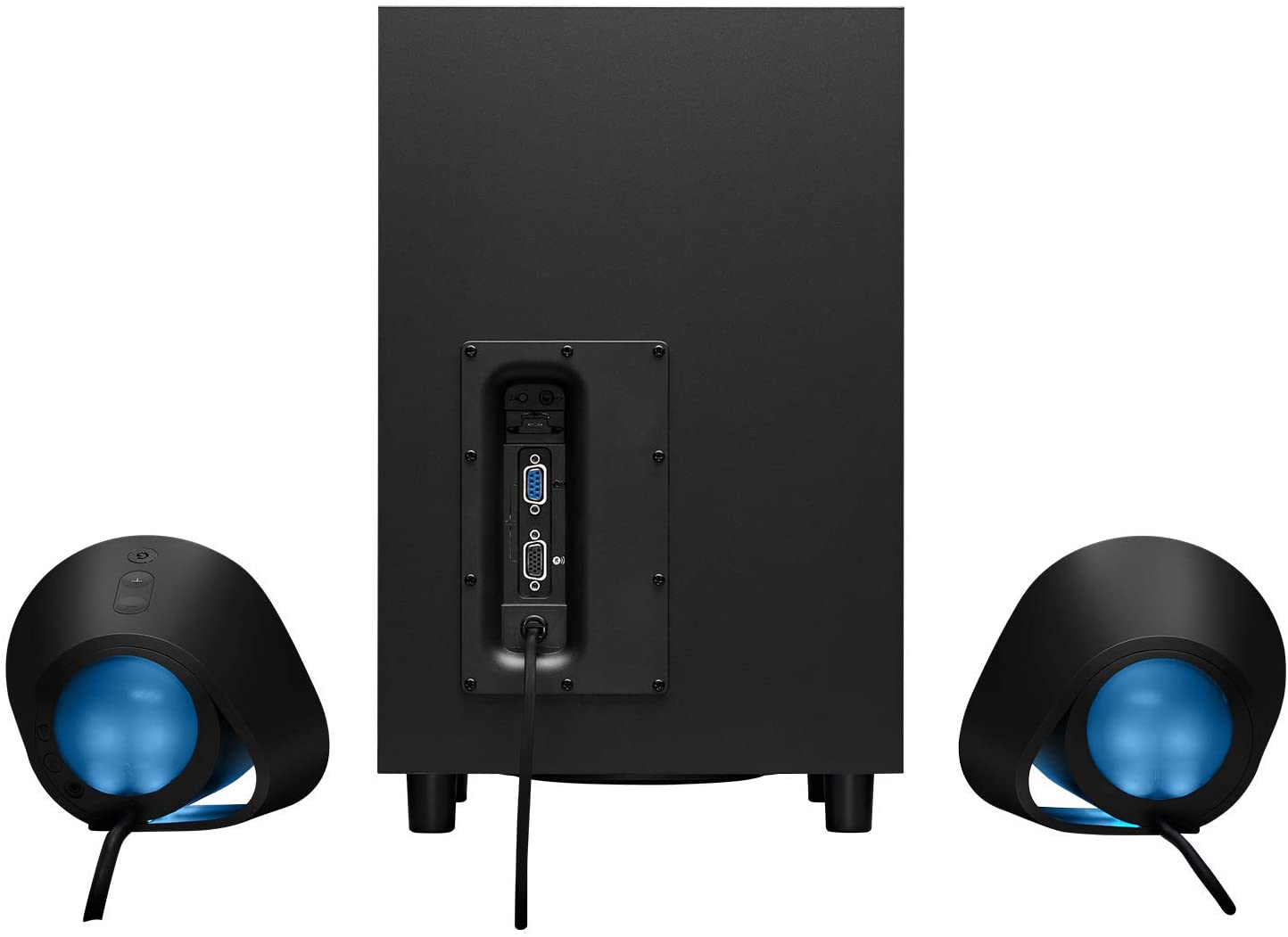 Logitech G560 PC Gaming Speaker System with 7.1 DTS:X Ultra Surround Sound, Game based LIGHTSYNC RGB, Two Speakers and Subwoofer, Immersive Gaming Experience - Black