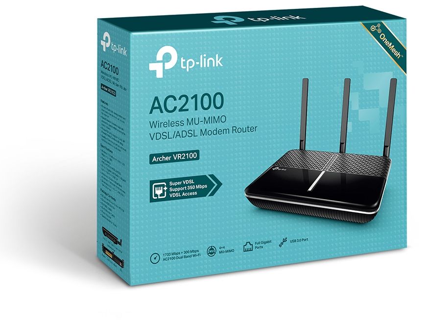 TP-Link AC2100 Archer VR600 Wireless MU-MIMO VDSL/ADSL Modem Router