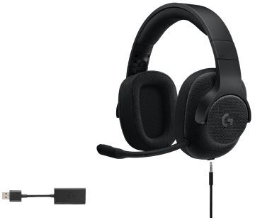 Logitech G433 Surround Gaming Headset, Black